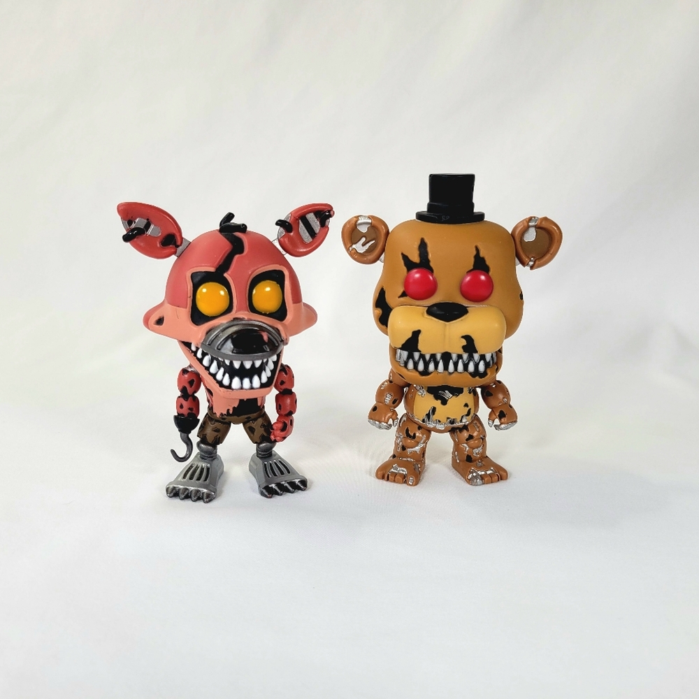 Funko Pop Nightmare Foxy Nightmare Freddy Set 2016 Five Nights at Freddy's FNAF